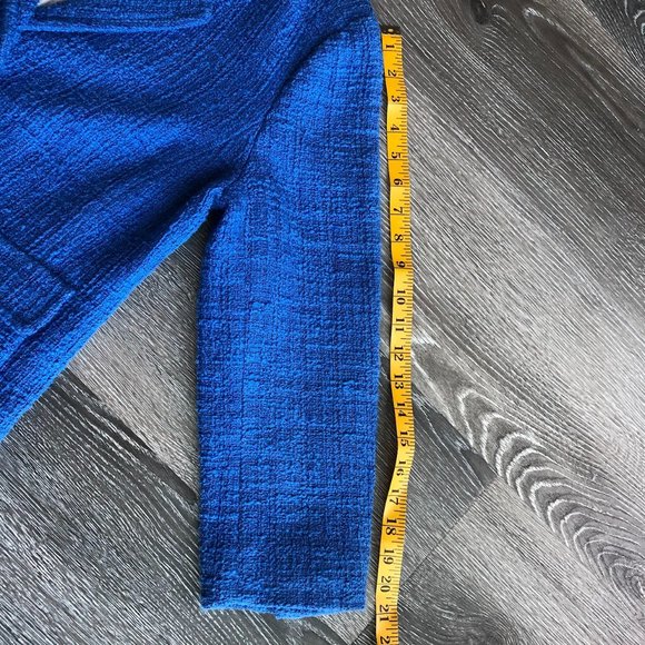 Kate Spade - Blue Tweed Blazer - Size 8 - EUC - Picture 8 of 10